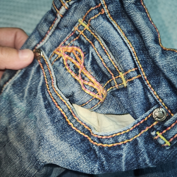 COWGIRL TUFF EUC WOMENS SZ 27 X 33 S109 DENIM BLUE JEANS PANTS - Picture 7 of 10